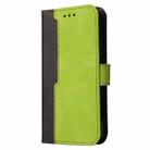 For Xiaomi Redmi Note 11E Stitching-Color Horizontal Flip Leather Case(Green) - 2