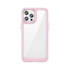 Colorful Series Acrylic + TPU Phone Case For iPhone 12 Pro Max(Pink) - 1