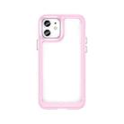 Colorful Series Acrylic + TPU Phone Case For iPhone 12(Pink) - 1