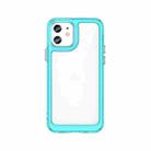 For iPhone 12 Colorful Series Acrylic + TPU Phone Case(Transparent Blue) - 1
