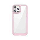 Colorful Series Acrylic + TPU Phone Case For iPhone 12 Pro(Pink) - 1