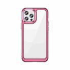 Colorful Series Acrylic + TPU Phone Case For iPhone 13 Pro(Transparent Pink) - 1