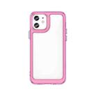 Colorful Series Acrylic + TPU Phone Case For iPhone 11(Transparent Pink) - 1