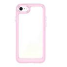 Colorful Series Acrylic + TPU Phone Case For iPhone SE 2022 / SE 2020 / 8 / 7(Pink) - 1