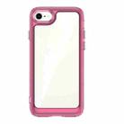 Colorful Series Acrylic + TPU Phone Case For iPhone SE 2022 / SE 2020 / 8 / 7(Transparent Pink) - 1