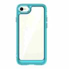 For iPhone SE 2022 / SE 2020 / 8 / 7 Colorful Series Acrylic + TPU Phone Case(Transparent Blue) - 1