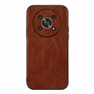 For Honor X30 Genuine Leather Double Color Crazy Horse Phone Case(Brown) - 1