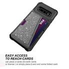 For Samsung Galaxy S10+ Glitter Magnetic Card Bag Phone Case(Grey) - 4