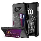 For Samsung Galaxy S10e Glitter Magnetic Card Bag Phone Case(Black) - 1