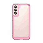 For Samsung Galaxy S22 5G Colorful Series Acrylic + TPU Phone Case(Transparent Pink) - 1