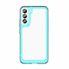 For Samsung Galaxy S22 5G Colorful Series Acrylic + TPU Phone Case(Transparent Blue) - 1