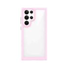 For Samsung Galaxy S22 Ultra 5G Colorful Series Acrylic + TPU Phone Case(Pink) - 1