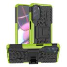 For Motorola Moto G Stylus 2022 4G Tire Texture TPU + PC Phone Case with Holder(Green) - 1