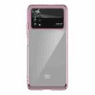 For Xiaomi Poco X4 Pro 5G Colorful Series Acrylic + TPU Phone Case(Transparent Pink) - 1