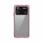 For Xiaomi Poco M4 Pro 4G Colorful Series Acrylic + TPU Phone Case(Transparent Pink) - 1
