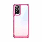 For Xiaomi Redmi Note 11S 4G Colorful Series Acrylic + TPU Phone Case(Transparent Pink) - 1