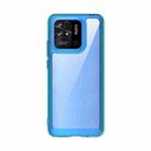 For Xiaomi Redmi 10 India Colorful Series Acrylic + TPU Phone Case(Transparent Blue) - 1