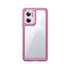 For Xiaomi Redmi Note 11E Colorful Series Acrylic + TPU Phone Case(Transparent Pink) - 1