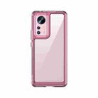 For Xiaomi 12 / 12X / 12S Colorful Series Acrylic + TPU Phone Case(Transparent Pink) - 1