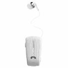 Fineblue F-V6 Lavalier Pull Cable Bluetooth 4.0 Earphone(White) - 1