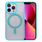 For iPhone 13 Acrylic + TPU Masafe Magnetic Phone Case(Sky Blue) - 1