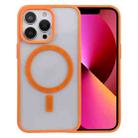 For iPhone 13 Acrylic + TPU Masafe Magnetic Phone Case(Orange) - 1