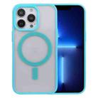 For iPhone 13 Pro Acrylic + TPU Masafe Magnetic Phone Case (Sky Blue) - 1