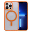 For iPhone 13 Pro Acrylic + TPU Masafe Magnetic Phone Case (Orange) - 1