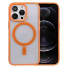 For iPhone 12 Pro Acrylic + TPU Masafe Magnetic Phone Case(Orange) - 1