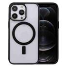 For iPhone 12 Pro Acrylic + TPU Masafe Magnetic Phone Case(Black) - 1