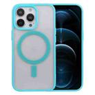 For iPhone 12 Pro Max Acrylic + TPU Masafe Magnetic Phone Case(Sky Blue) - 1