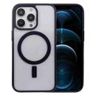 For iPhone 12 Pro Max Acrylic + TPU Masafe Magnetic Phone Case(Dark Blue) - 1