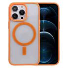 For iPhone 12 Pro Max Acrylic + TPU Masafe Magnetic Phone Case(Orange) - 1