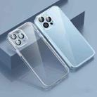 For iPhone 13 Glossy PC Phone Case with Lens Film(Transparent) - 1