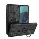 For Motorola Moto G71 5G Armor Bear Shockproof PC + TPU Phone Case(Black) - 1