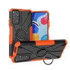 For Xiaomi Redmi Note 11/Redmi Note 11S 4G Global Armor Bear Shockproof PC + TPU Phone Case(Orange) - 1