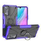 For Infinix Note 11 Armor Bear Shockproof PC + TPU Phone Case(Purple) - 1