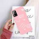 For Galaxy S20+ Enjoy Love Pattern Frosted TPU Protective Case(Pink) - 1