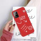 For Galaxy S20+ Enjoy Love Pattern Frosted TPU Protective Case(Red) - 1
