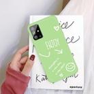 For Galaxy S20+ Enjoy Love Pattern Frosted TPU Protective Case(Green) - 1
