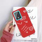 For Galaxy S20 Ultra Enjoy Love Pattern Frosted TPU Protective Case(Red) - 1