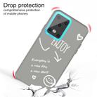 For Galaxy S20 Ultra Enjoy Love Pattern Frosted TPU Protective Case(Grey) - 3