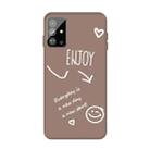 For Galaxy S20 Enjoy Love Pattern Frosted TPU Protective Case(Khaki) - 2