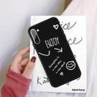 For Galaxy Note10 Enjoy Love Pattern Frosted TPU Protective Case(Black) - 1