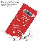 For Galaxy S10e Enjoy Love Pattern Frosted TPU Protective Case(Red) - 3