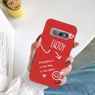 For Galaxy S10e Enjoy Love Pattern Frosted TPU Protective Case(Red) - 5