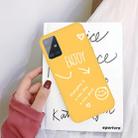 For Galaxy A51 Enjoy Love Pattern Frosted TPU Protective Case(Yellow) - 1
