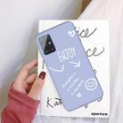 For Galaxy A51 Enjoy Love Pattern Frosted TPU Protective Case(Light Purple) - 1