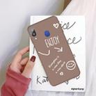 For Galaxy A30 Enjoy Love Pattern Frosted TPU Protective Case(Khaki) - 1