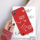 For Galaxy A10 Enjoy Love Pattern Frosted TPU Protective Case(Red) - 1